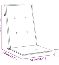 Gartenstuhlauflagen für Hochlehner 2 Stk. Königsblau 120x50x3cm