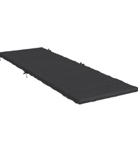 Sonnenliegen-Auflage Schwarz 186x58x3 cm Oxford-Gewebe