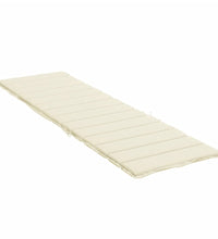 Sonnenliegen-Auflage Creme 200x50x3 cm Oxford-Gewebe