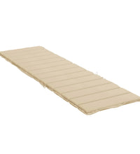 Sonnenliegen-Auflage Beige 200x50x3 cm Oxford-Gewebe