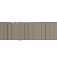 Sonnenliegen-Auflage Taupe 200x50x3 cm Oxford-Gewebe