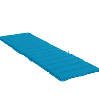 Sonnenliegen-Auflage Blau 200x60x3 cm Oxford-Gewebe