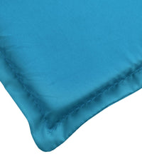 Sonnenliegen-Auflage Blau 200x60x3 cm Oxford-Gewebe