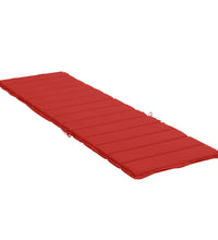 Sonnenliegen-Auflage Rot 200x70x3 cm Oxford-Gewebe