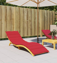 Sonnenliegen-Auflage Rot 200x70x3 cm Oxford-Gewebe