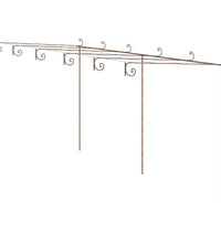 Garten-Pergola Antik-Braun 6x3x2,5 m Eisen