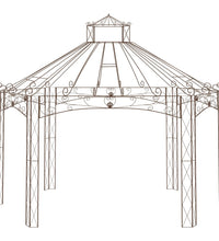Gartenpavillon Antik-Braun 558x350x408 cm Eisen