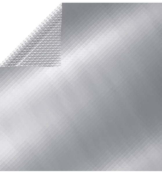 Rechteckige Poolabdeckung 800x500 cm PE Silbern