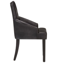 Esszimmerstühle 4 Stk. Schwarz Echtes Ziegenleder