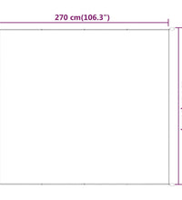 Senkrechtmarkise Weiß 250x270 cm Oxford-Gewebe