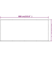 Senkrechtmarkise Terrakotta 180x800 cm Oxford-Gewebe