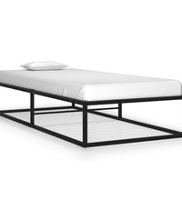 Bettgestell Schwarz Metall 100x200 cm