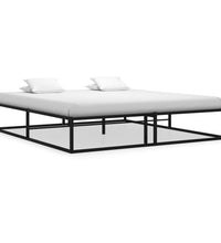 Bettgestell Schwarz Metall 160x200 cm