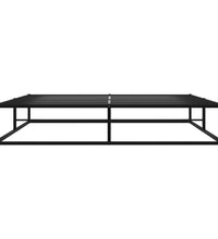 Bettgestell Schwarz Metall 200x200 cm
