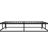 Bettgestell Schwarz Metall 200x200 cm