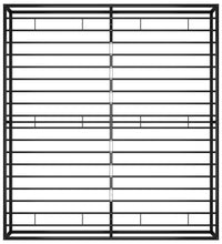 Bettgestell Schwarz Metall 200x200 cm
