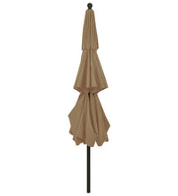 Sonnenschirm mit Aluminium-Mast 3-lagig Taupe 3,5 m