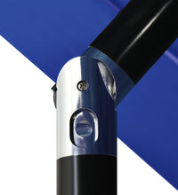Sonnenschirm mit Aluminium-Mast 3-lagig Azurblau 3,5 m