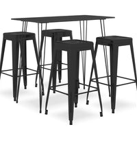 5-tlg. Bar-Set Schwarz