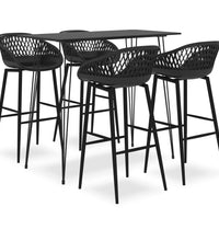 5-tlg. Bar-Set Schwarz