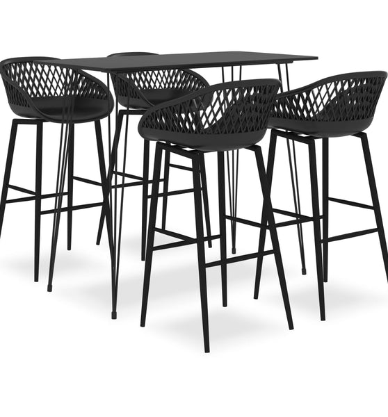 5-tlg. Bar-Set Schwarz