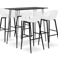 5-tlg. Bar-Set Schwarz und Weiß