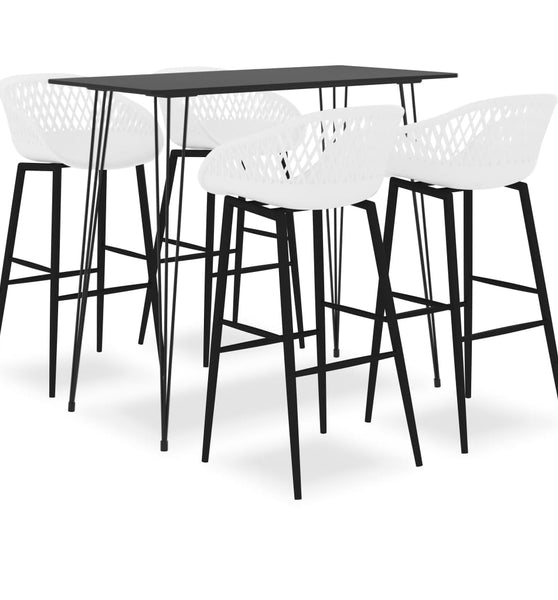 5-tlg. Bar-Set Schwarz und Weiß