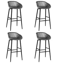 5-tlg. Bar-Set Schwarz und Grau