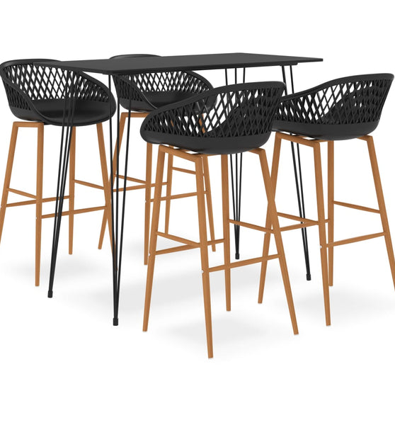5-tlg. Bar-Set Schwarz