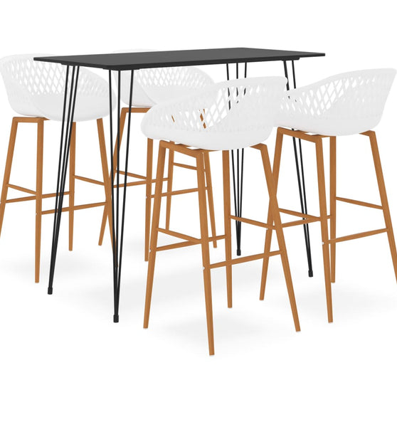 5-tlg. Bar-Set Schwarz und Weiß