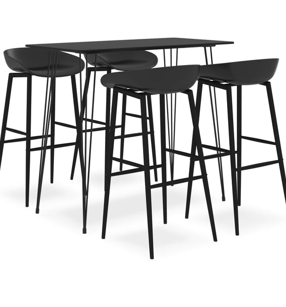 5-tlg. Bar-Set Schwarz