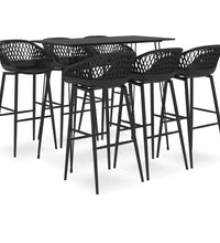 7-tlg. Bar-Set Schwarz