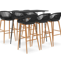7-tlg. Bar-Set Schwarz