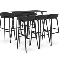 7-tlg. Bar-Set Schwarz