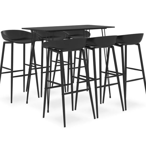 7-tlg. Bar-Set Schwarz