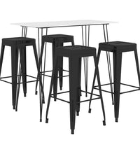 5-tlg. Bar-Set Weiß und Schwarz