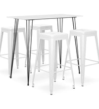 5-tlg. Bar-Set Weiß