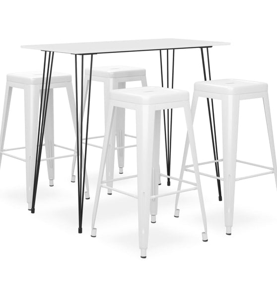 5-tlg. Bar-Set Weiß