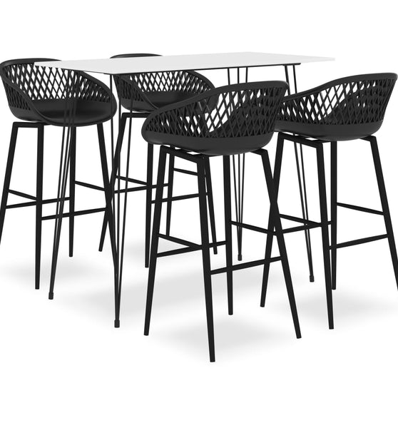5-tlg. Bar-Set Weiß und Schwarz