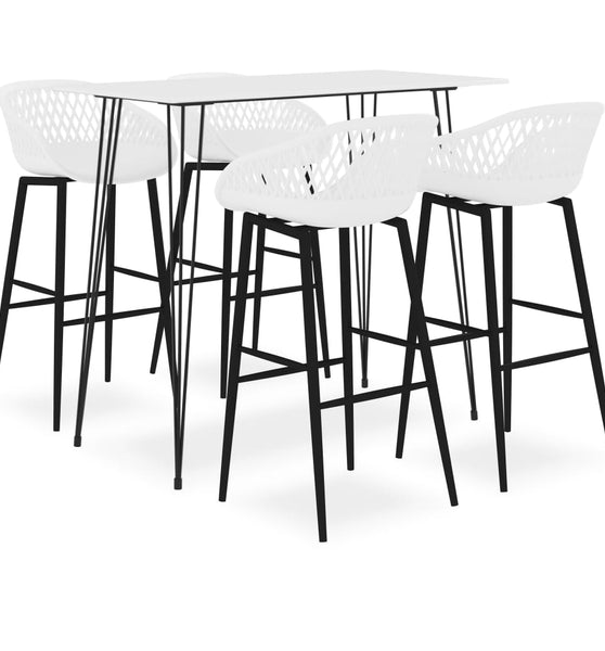 5-tlg. Bar-Set Weiß