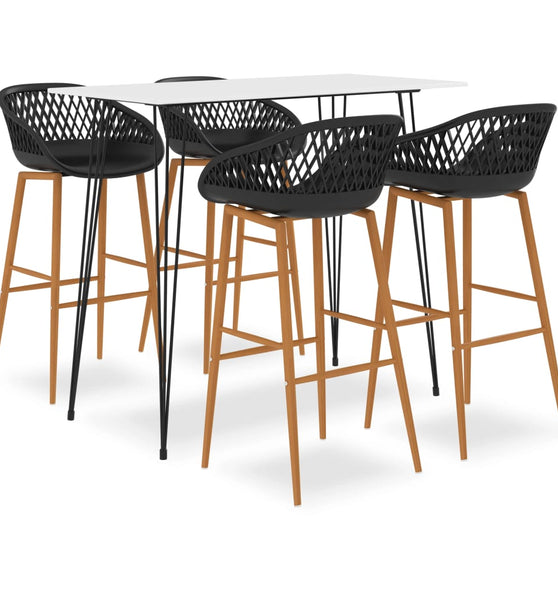 5-tlg. Bar-Set Weiß und Schwarz