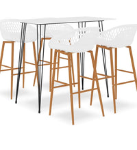 5-tlg. Bar-Set Weiß