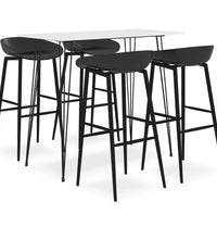 5-tlg. Bar-Set Weiß und Schwarz