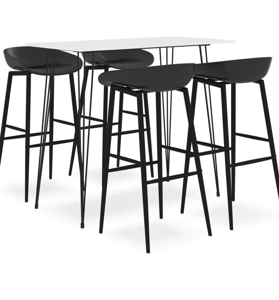 5-tlg. Bar-Set Weiß und Schwarz