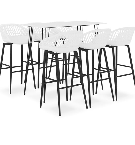7-tlg. Bar-Set Weiß