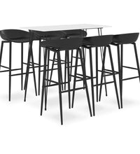 7-tlg. Bar-Set Weiß und Schwarz