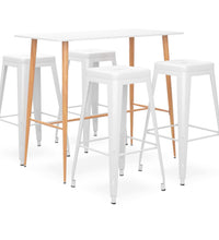 5-tlg. Bar-Set Weiß