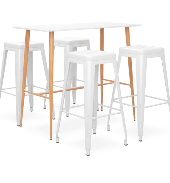 5-tlg. Bar-Set Weiß