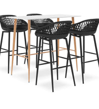 5-tlg. Bar-Set Weiß und Schwarz
