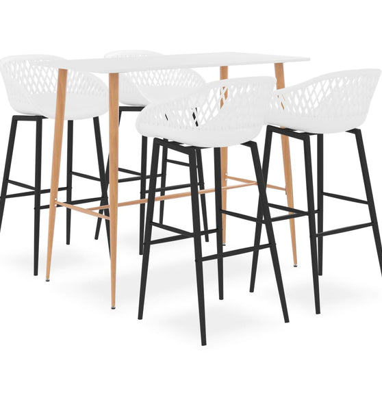 5-tlg. Bar-Set Weiß